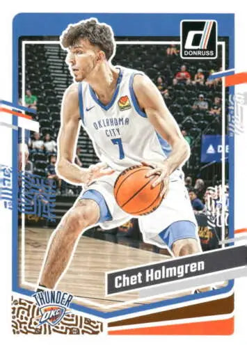 Chet Holmgren basketball card 2023-24 Donruss original gloss Simply Sandoval design