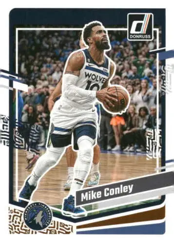 Mike Conley basketball card from 2023-24 Donruss with original gloss finish