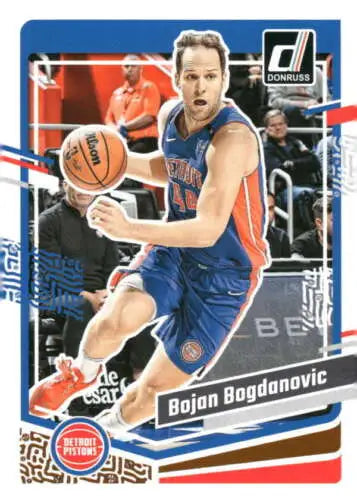 Bojan Bogdanovic basketball card from 2023-24 Donruss with original gloss finish