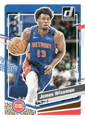 James Wiseman basketball card from 2023-24 Donruss with original gloss finish