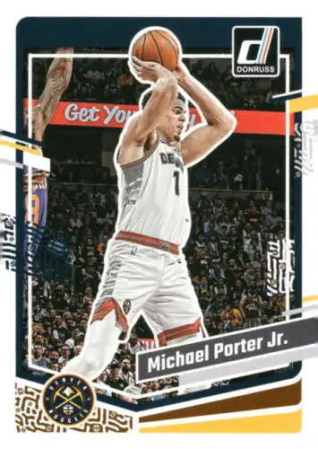 2023-24 Donruss #154 Michael Porter Jr. basketball card with original gloss for collectors