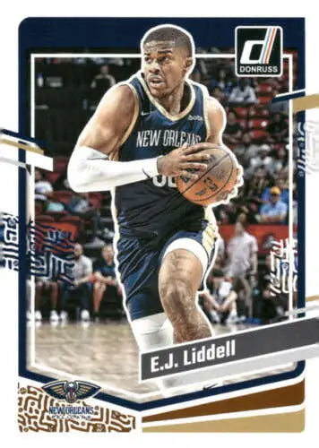 EJ Liddell basketball card 2023-24 Donruss NM-MT Pelicans original gloss design