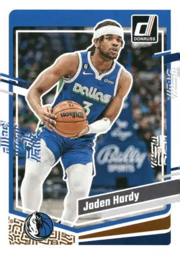 Jaden Hardy basketball card 2023-24 Donruss NM-MT Mavericks original gloss Simply Sandoval