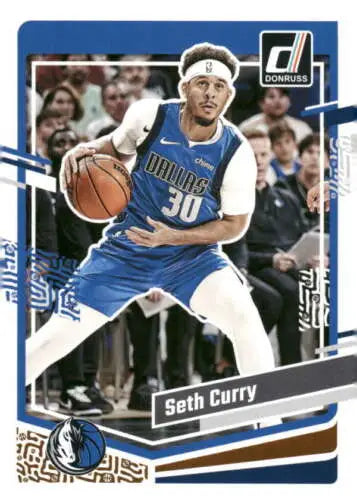 Seth Curry basketball card from 2023-24 Donruss set with original gloss finish