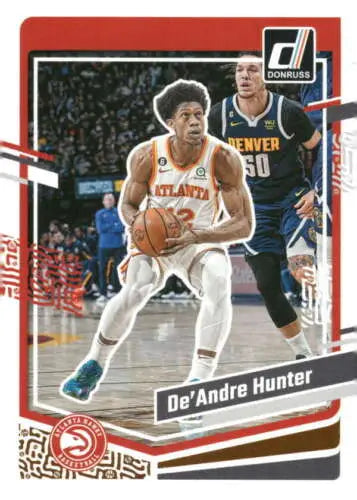 De’Andre Hunter NM-MT basketball trading card with original gloss from 2023-24 Donruss