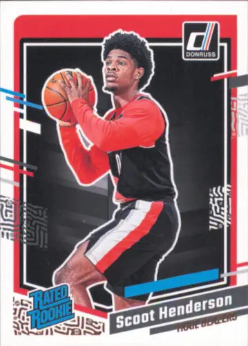 Scoot Henderson 2023-24 Donruss Rookie Card for Portland Trail Blazers collectors