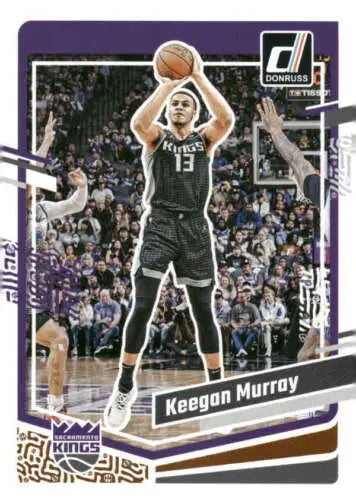 Keegan Murray basketball card, 2023-24 Donruss #32 NM-MT Sac Kings original gloss