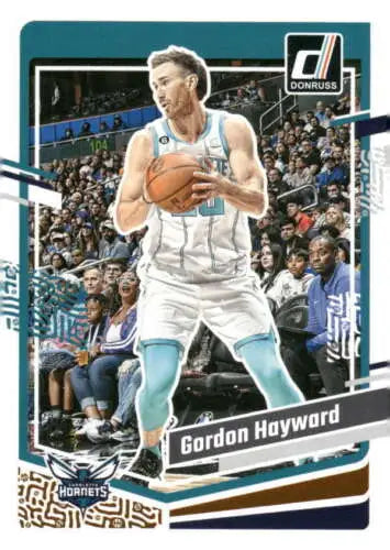 Gordon Hayward basketball card from 2023-24 Donruss featuring original gloss design