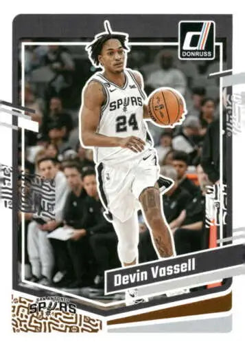 Devin Vassell 2023-24 Donruss basketball card with original gloss by Simply Sandoval