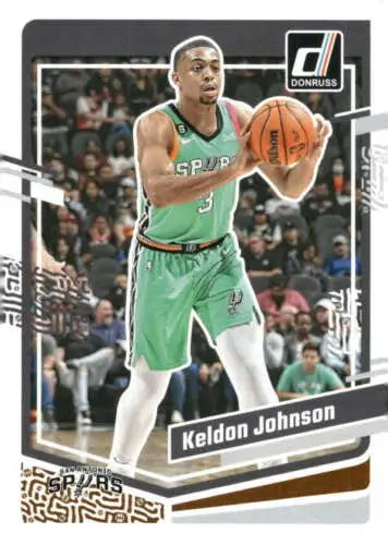 Keldon Johnson basketball card from 2023-24 Donruss with original gloss by Simply Sandoval