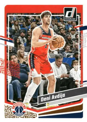 Deni Avdija basketball card from 2023-24 Donruss with original gloss finish