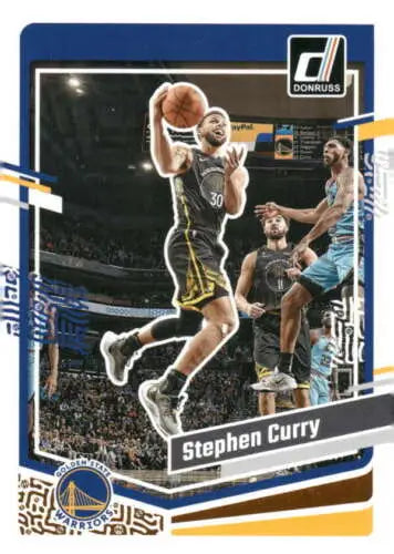 Stephen Curry basketball card from 2023-24 Donruss NM-MT with original gloss finish