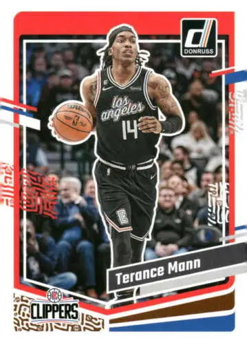 Terance Mann basketball card 2023-24 Donruss #79 original gloss Simply Sandoval