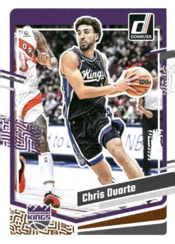 Chris Duarte basketball card 2023-24 Donruss NM-MT original gloss Sac Kings