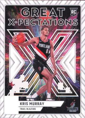 Kris Murray 2023-24 Donruss Great X-Pectations basketball card for Trail Blazers