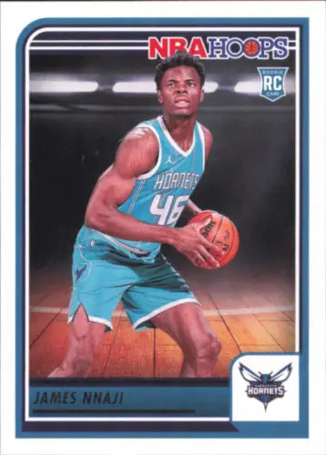 James Nnaji Rookie 2023-24 Hoops Basketball Card for Charlotte Hornets collectors