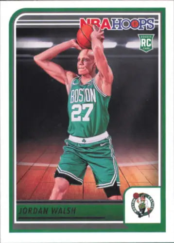 Jordan Walsh Rookie Boston Celtics Basketball Card from 2023-24 Hoops #247 NM-MT