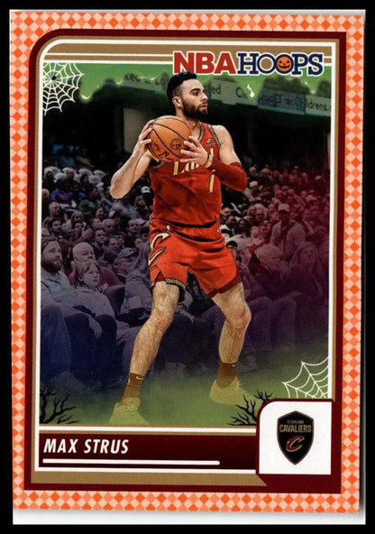 Max Strus basketball card for 2023-24 Hoops Haunted series Cleveland Cavaliers