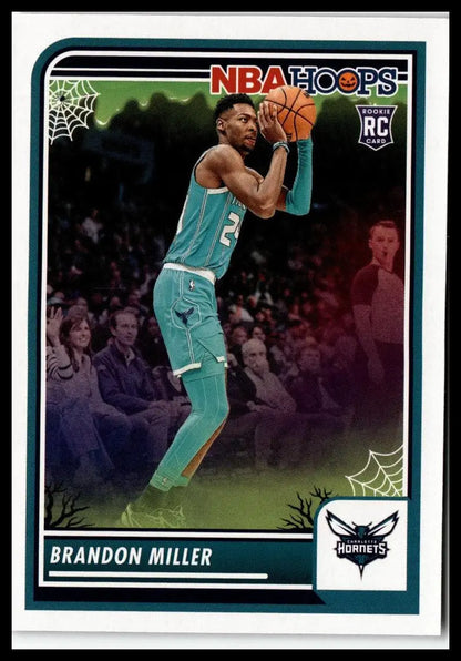 Brandon Miller rookie card from 2023-24 Hoops Haunted Hoops #245 Charlotte Hornets