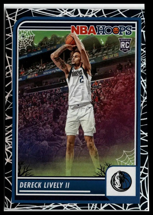 Dereck Lively II basketball card from 2023-24 Hoops Haunted Hoops featuring Dallas Mavericks