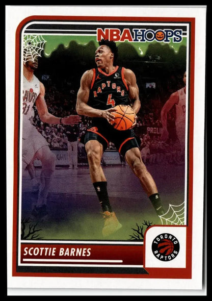 Scottie Barnes basketball card from 2023-24 Hoops Haunted Hoops #257 Toronto Raptors