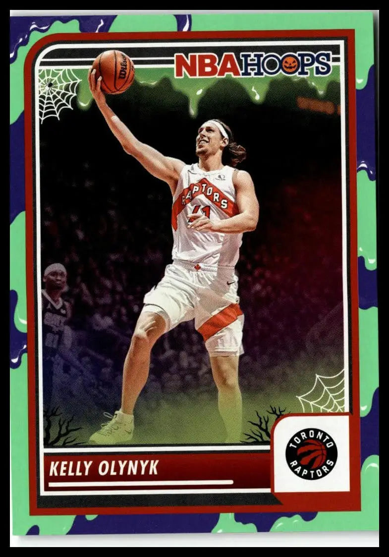 Kelly Olynyk Hoops Haunted Hoops trading card featuring Kelly Olynyk Slime design