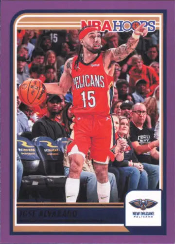 2023-24 Hoops Purple #209 Jose Alvarado New Orleans Pelicans Basketball Card Image