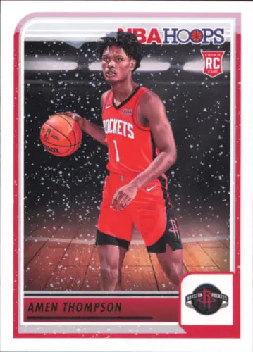 Amen Thompson Houston Rockets basketball card from 2023-24 Hoops Winter #242 series