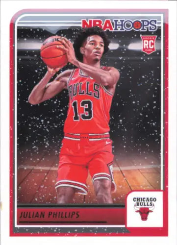 Julian Phillips 2023-24 Hoops Winter #256 Rookie Chicago Bulls Basketball Card