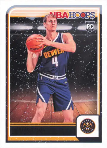 2023-24 Hoops Winter #259 Hunter Tyson Rookie Card for Denver Nuggets Basketball