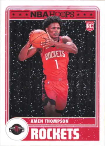 2023-24 Hoops Winter #300 Amen Thompson Rookie Basketball Card Houston Rockets NM-MT