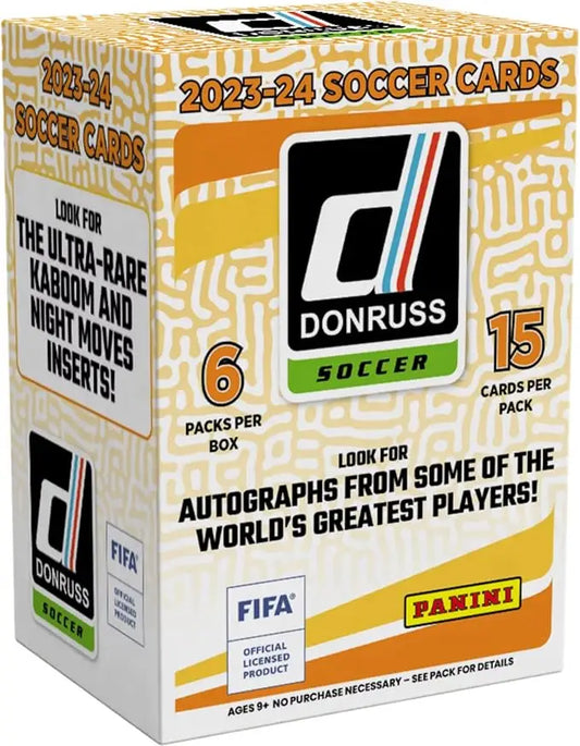 2023-24 Panini Donruss Soccer Blaster Box with Rated Rookies and Pink Velocity cards