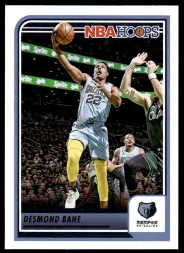 Desmond Bane Panini Hoops trading card featuring original gloss for Grizzlies collectors