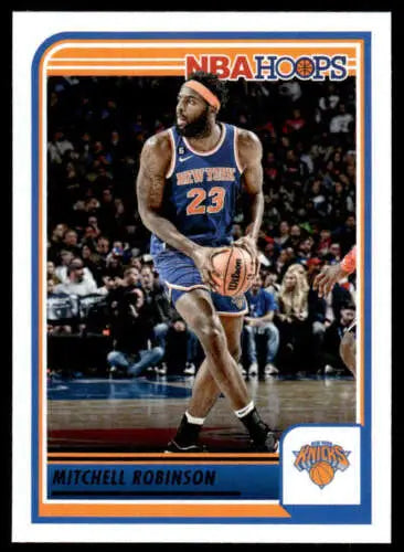 2023-24 Panini Hoops #121 Mitchell Robinson basketball trading card with original gloss