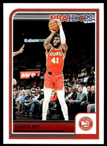 Saddiq Bey basketball card from 2023-24 Panini Hoops with original gloss finish