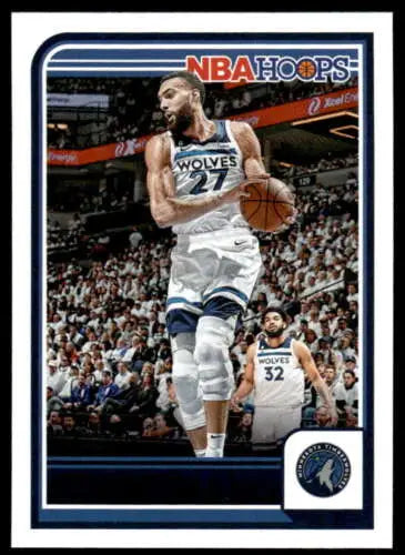 2023-24 Panini Hoops #153 Rudy Gobert basketball card with original gloss finish