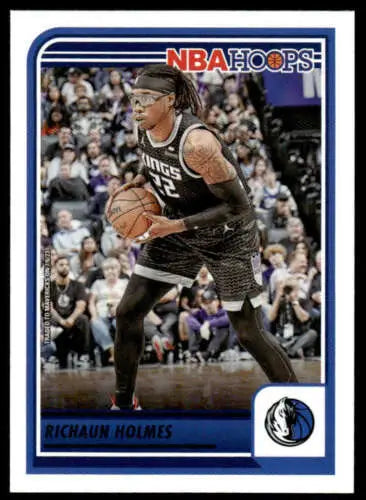 Richaun Holmes Panini Hoops basketball card with original gloss, NM Mavericks edition