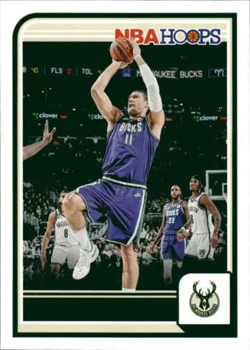 2023-24 Panini Hoops Brook Lopez basketball card with original gloss finish