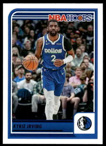 Kyrie Irving basketball card from 2023-24 Panini Hoops featuring original gloss finish