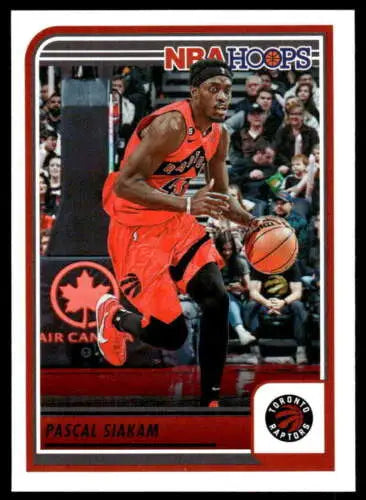 Pascal Siakam 2023-24 Panini Hoops card with original gloss in Near Mint condition