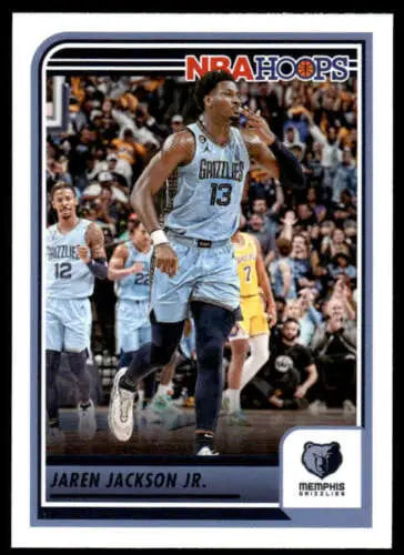 Jaren Jackson Jr. basketball card from 2023-24 Panini Hoops with original gloss finish