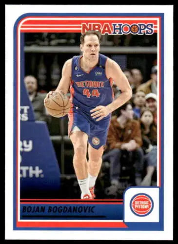 Bojan Bogdanovic basketball card 2023-24 Panini Hoops original gloss near mint condition