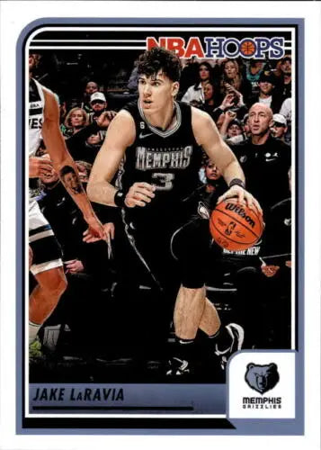 Basketball trading card of Jake LaRavia from 2023-24 Panini Hoops with original gloss