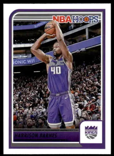 Harrison Barnes Panini Hoops card with original gloss in NM condition for Sac Kings