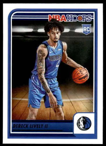 Dereck Lively II 2023-24 Panini Hoops Rookie Card with original gloss finish