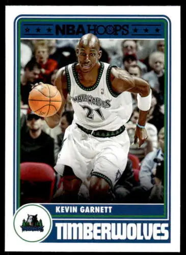 2023-24 Panini Hoops #283 Kevin Garnett basketball card with original gloss, Near Mint condition