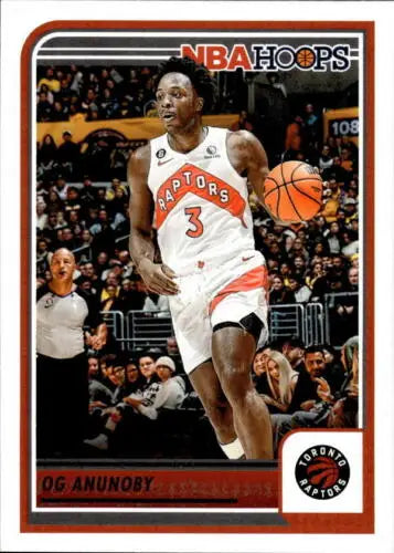 2023-24 Panini Hoops OG Anunoby Near Mint Basketball Trading Card Raptors ID 65516