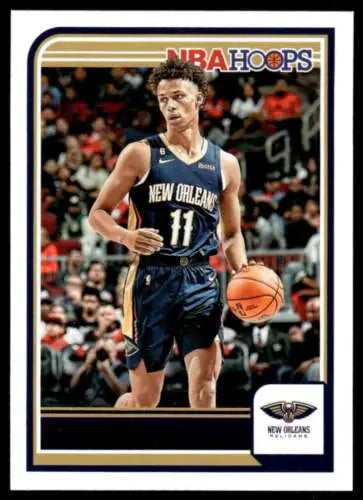 NBA Hoops basketball card of Dyson Daniels from 2023-24 Panini Hoops in Near Mint condition