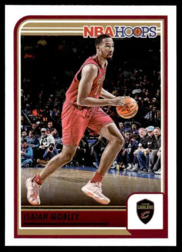 Isaiah Mobley basketball card from 2023-24 Panini Hoops featuring original gloss quality