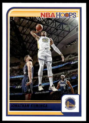 Jonathan Kuminga basketball card from 2023-24 Panini Hoops with original gloss finish